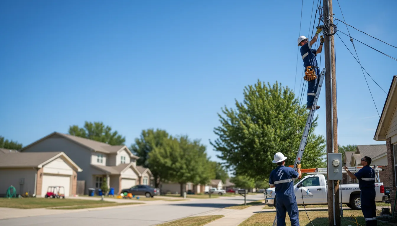 Residential electrician providing installation services in Waterford, MS